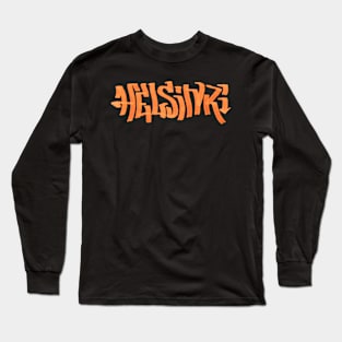 Helsinki Grafitti Writing Long Sleeve T-Shirt